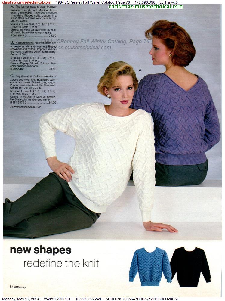 1984 JCPenney Fall Winter Catalog, Page 76