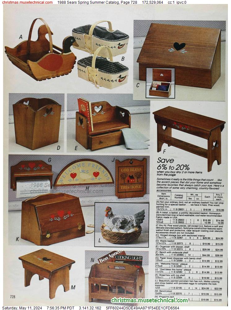 1988 Sears Spring Summer Catalog, Page 728