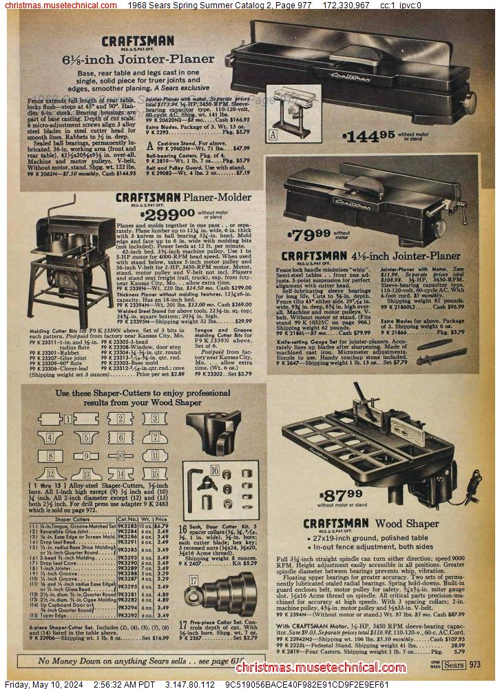 1968 Sears Spring Summer Catalog 2, Page 977