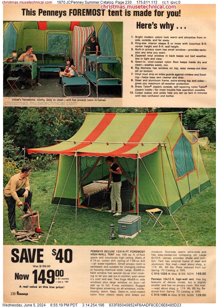 1970 JCPenney Summer Catalog, Page 230