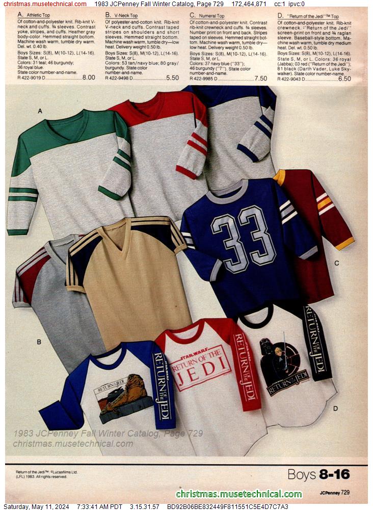 1983 JCPenney Fall Winter Catalog, Page 729