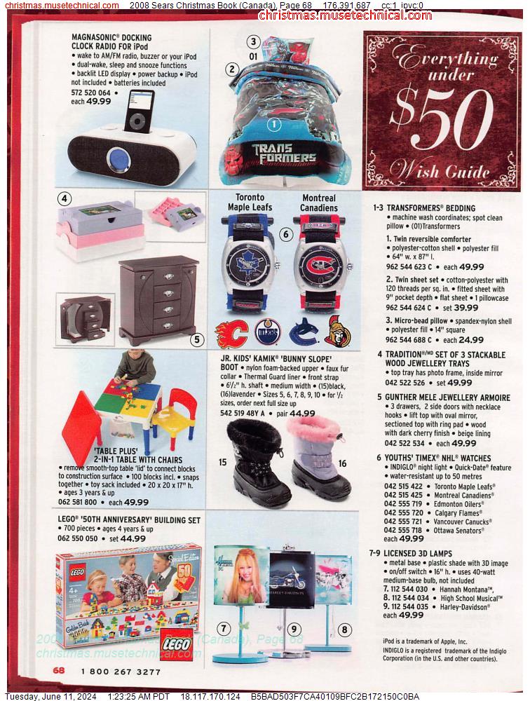 2008 Sears Christmas Book (Canada), Page 68