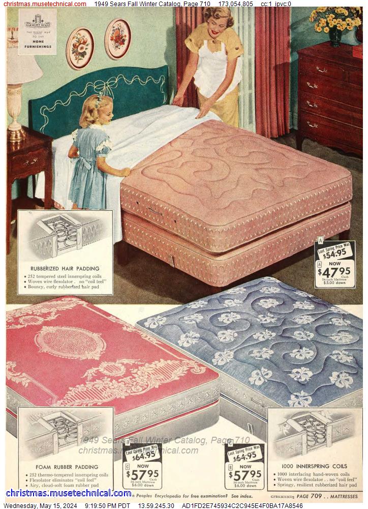 1949 Sears Fall Winter Catalog, Page 710