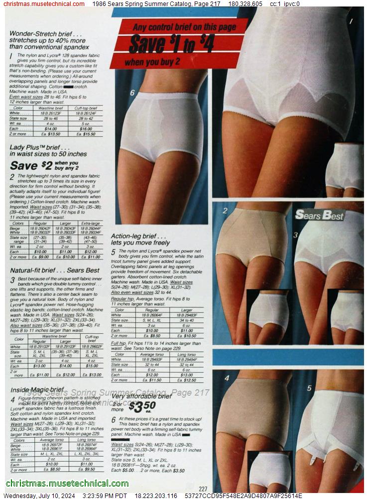 1986 Sears Spring Summer Catalog, Page 217