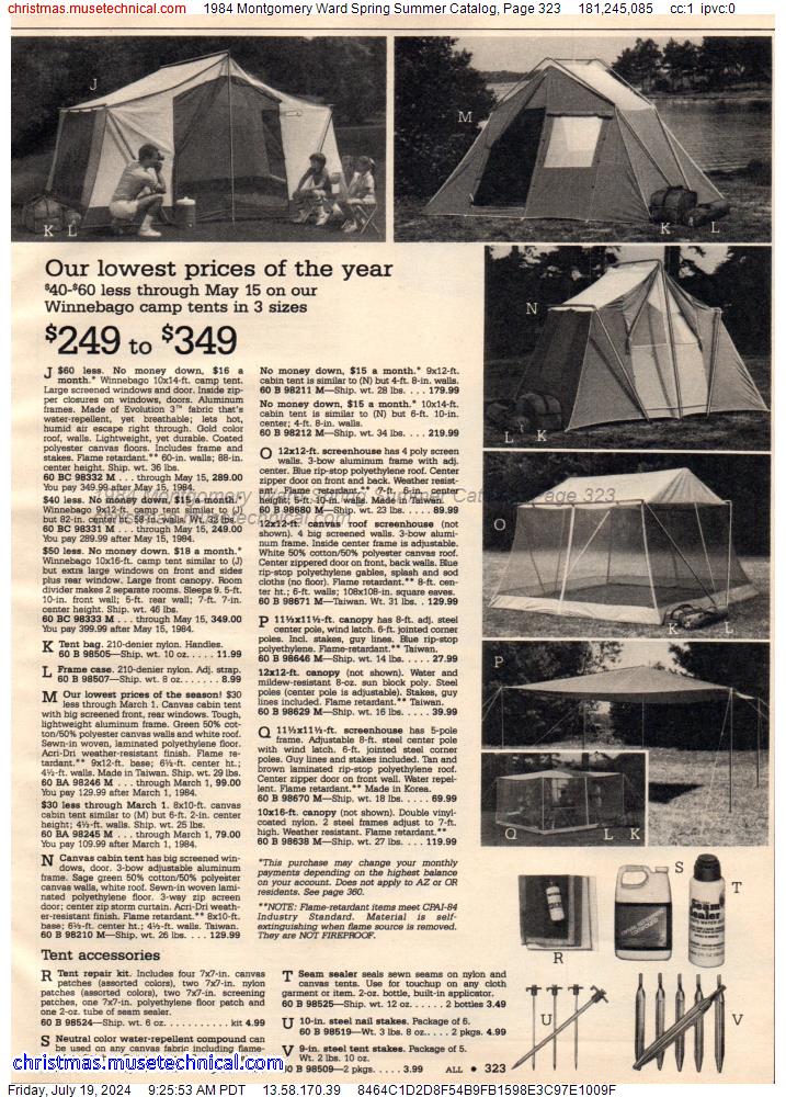 1984 Montgomery Ward Spring Summer Catalog, Page 323