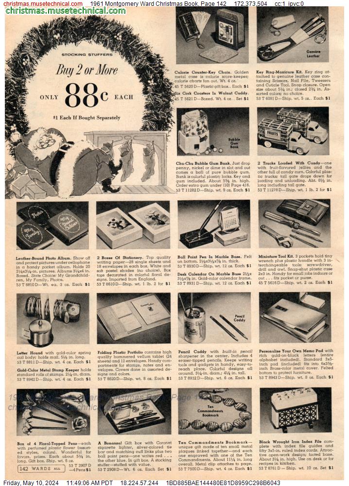 1961 Montgomery Ward Christmas Book, Page 142
