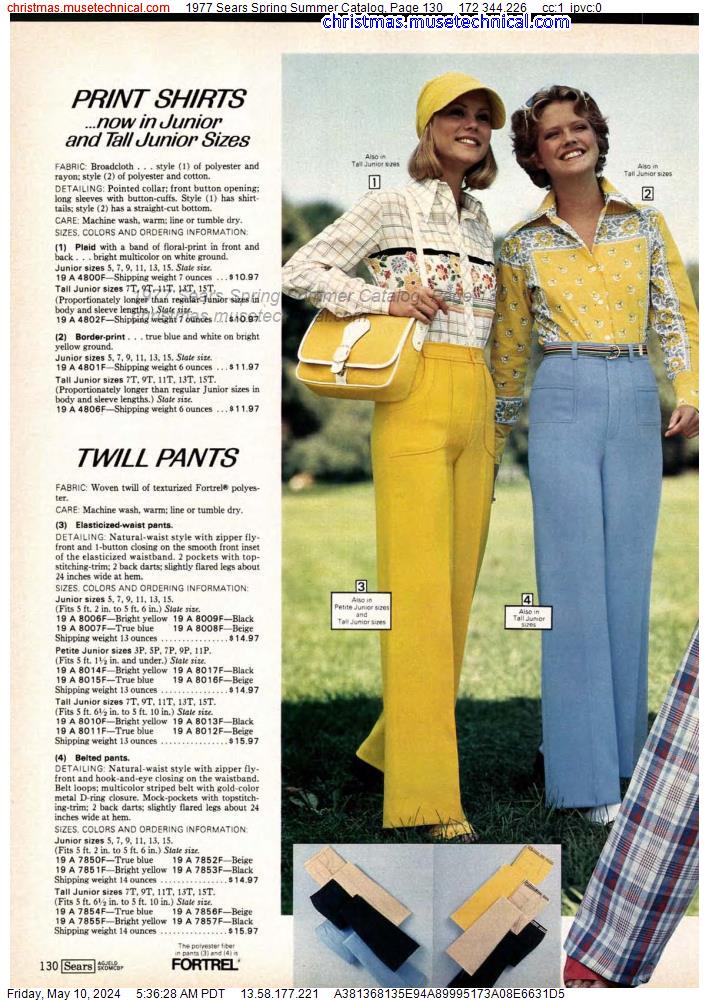 1977 Sears Spring Summer Catalog, Page 130