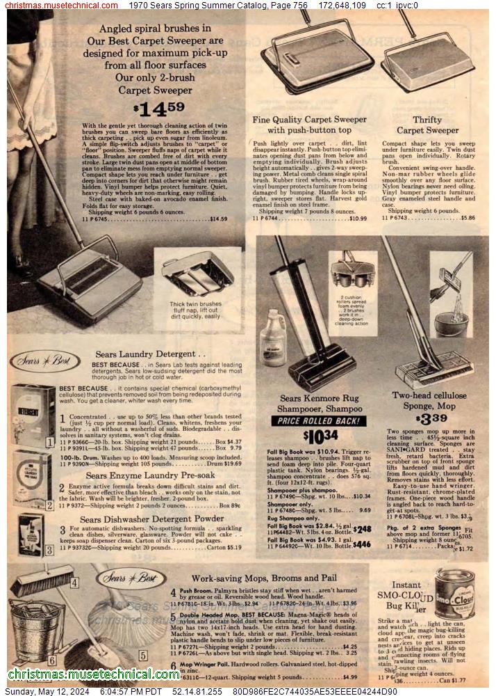 1970 Sears Spring Summer Catalog, Page 756