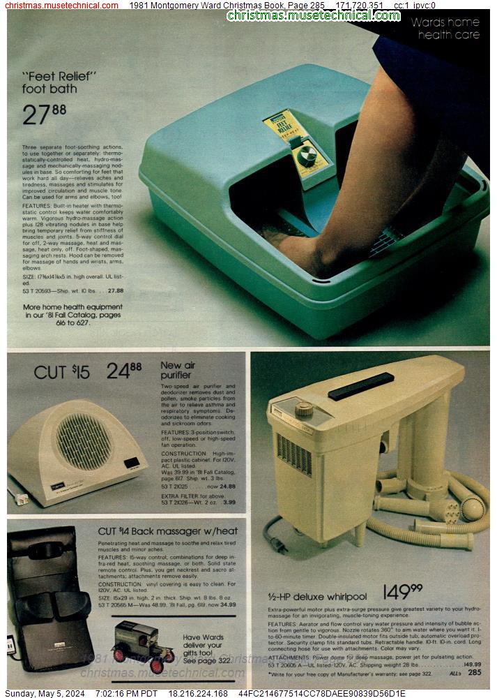 1981 Montgomery Ward Christmas Book, Page 285