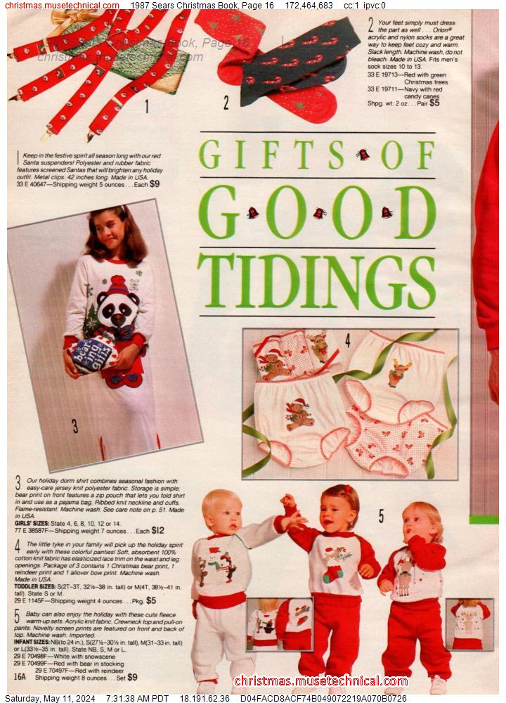 1987 Sears Christmas Book, Page 16