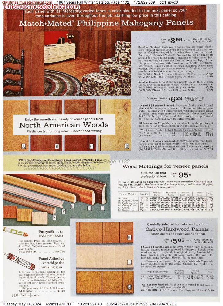 1967 Sears Fall Winter Catalog, Page 1132