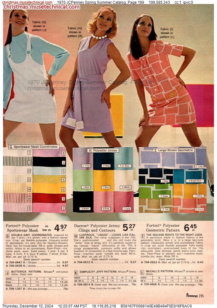 1970 JCPenney Spring Summer Catalog, Page 199