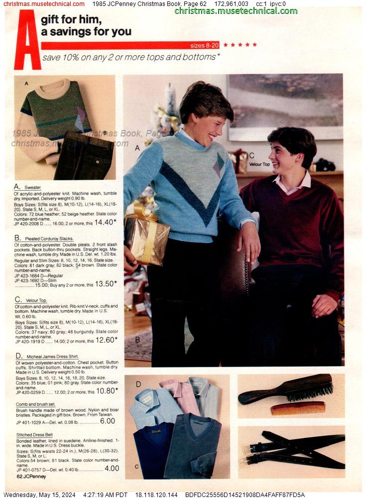 1985 JCPenney Christmas Book, Page 62
