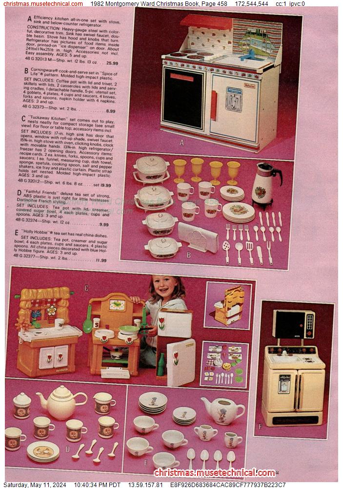 1982 Montgomery Ward Christmas Book, Page 458