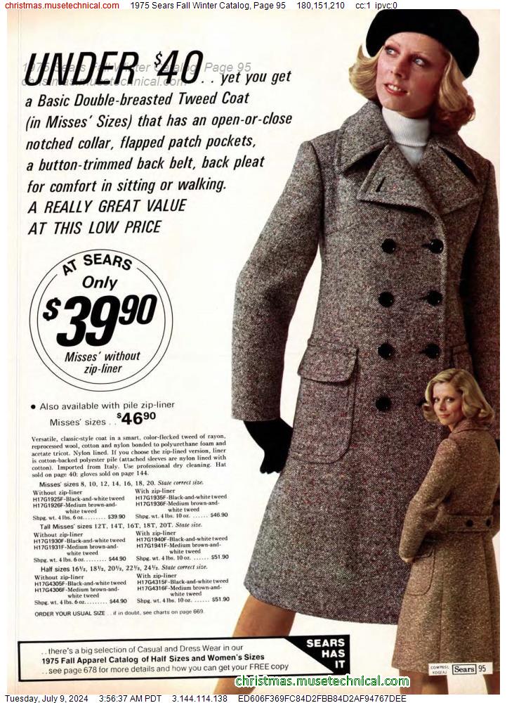 1975 Sears Fall Winter Catalog, Page 95