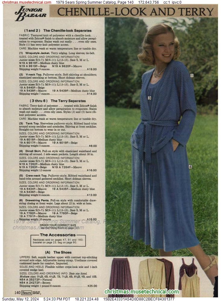 1979 Sears Spring Summer Catalog, Page 140