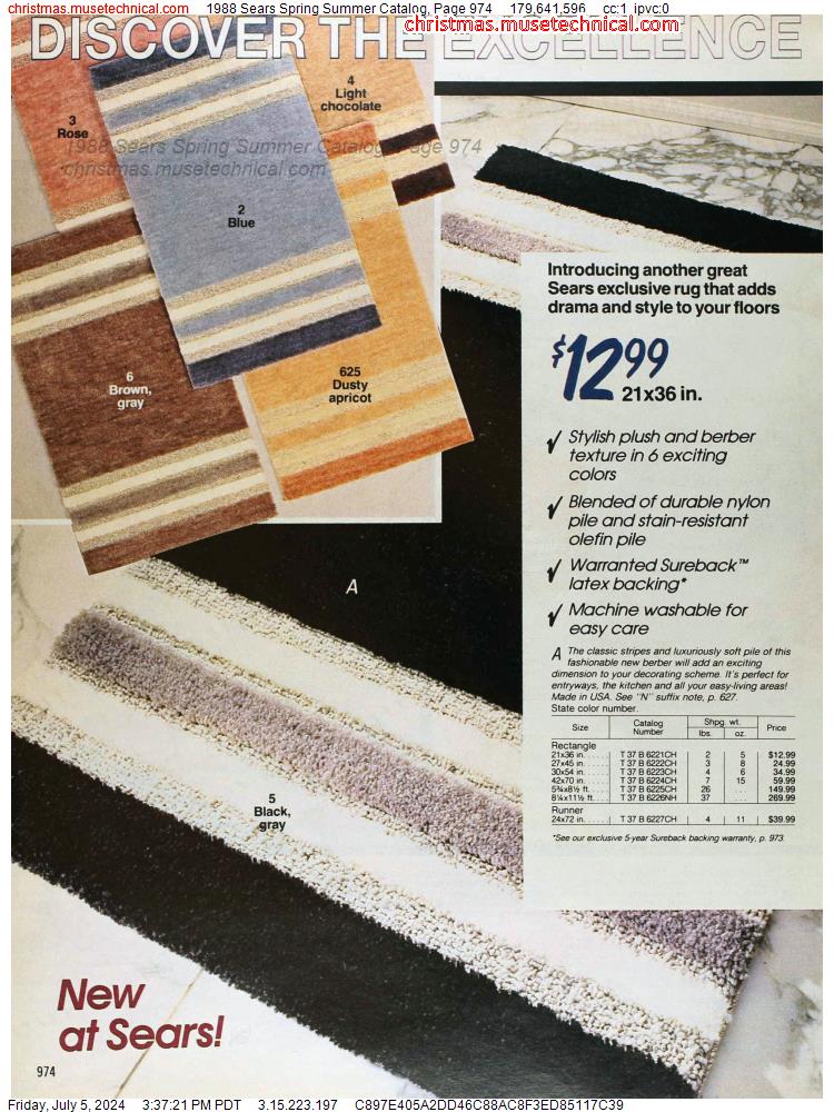 1988 Sears Spring Summer Catalog, Page 974