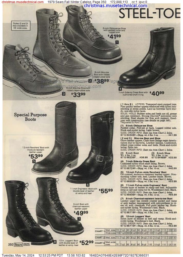 1979 Sears Fall Winter Catalog, Page 350