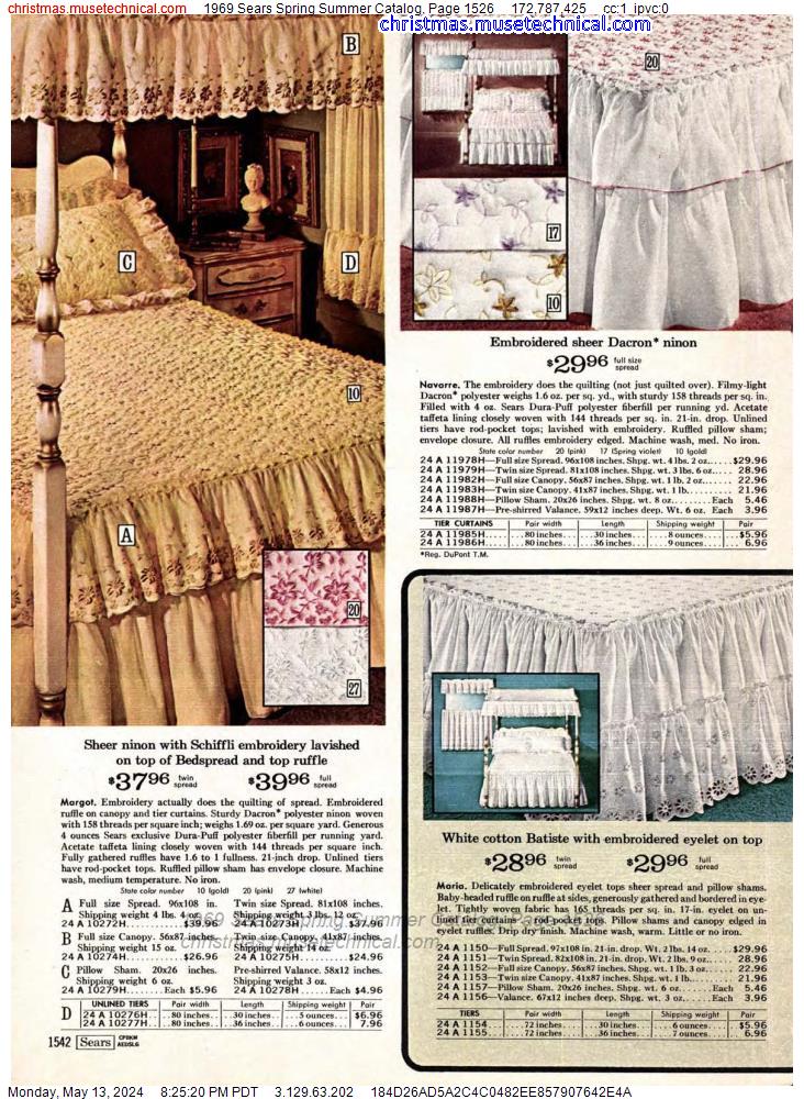 1969 Sears Spring Summer Catalog, Page 1526