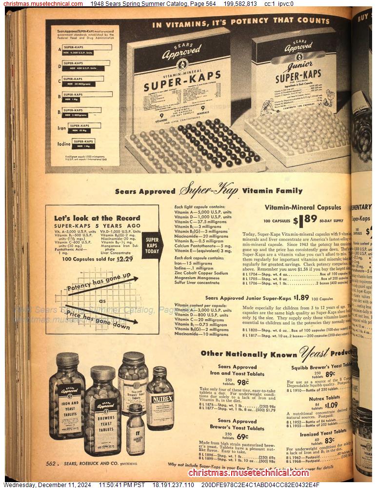 1948 Sears Spring Summer Catalog, Page 564