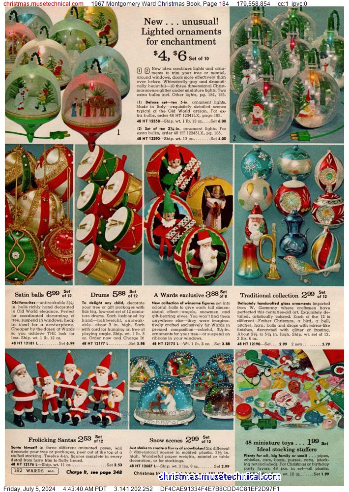 1967 Montgomery Ward Christmas Book, Page 184