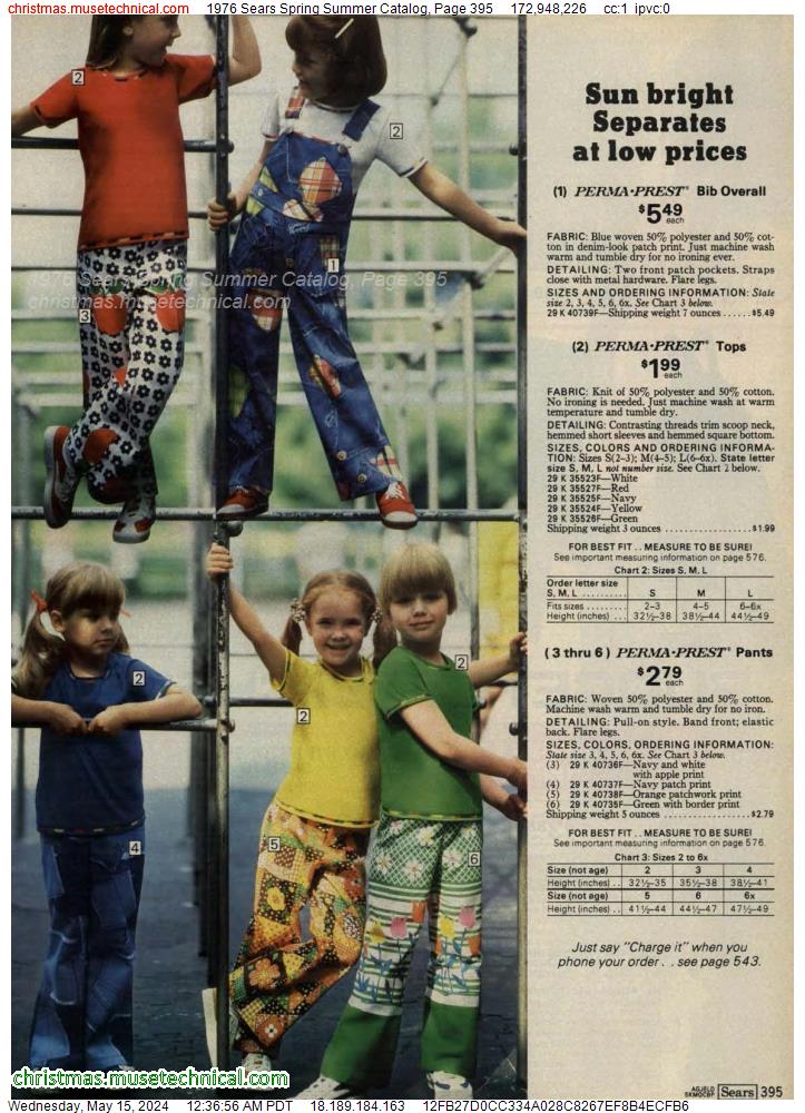 1976 Sears Spring Summer Catalog, Page 395