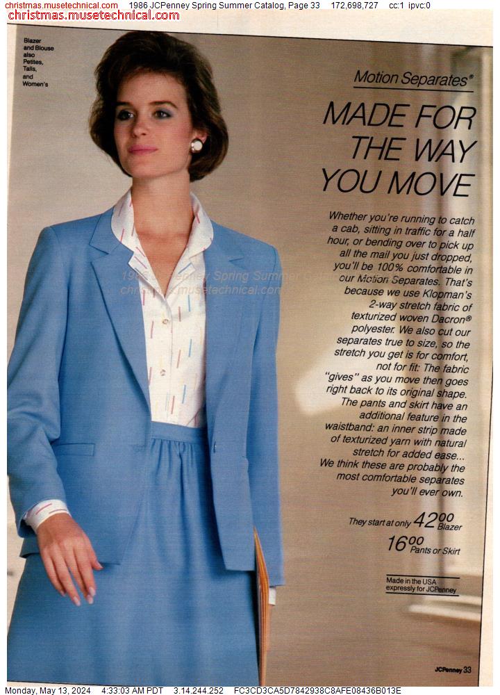 1986 JCPenney Spring Summer Catalog, Page 33
