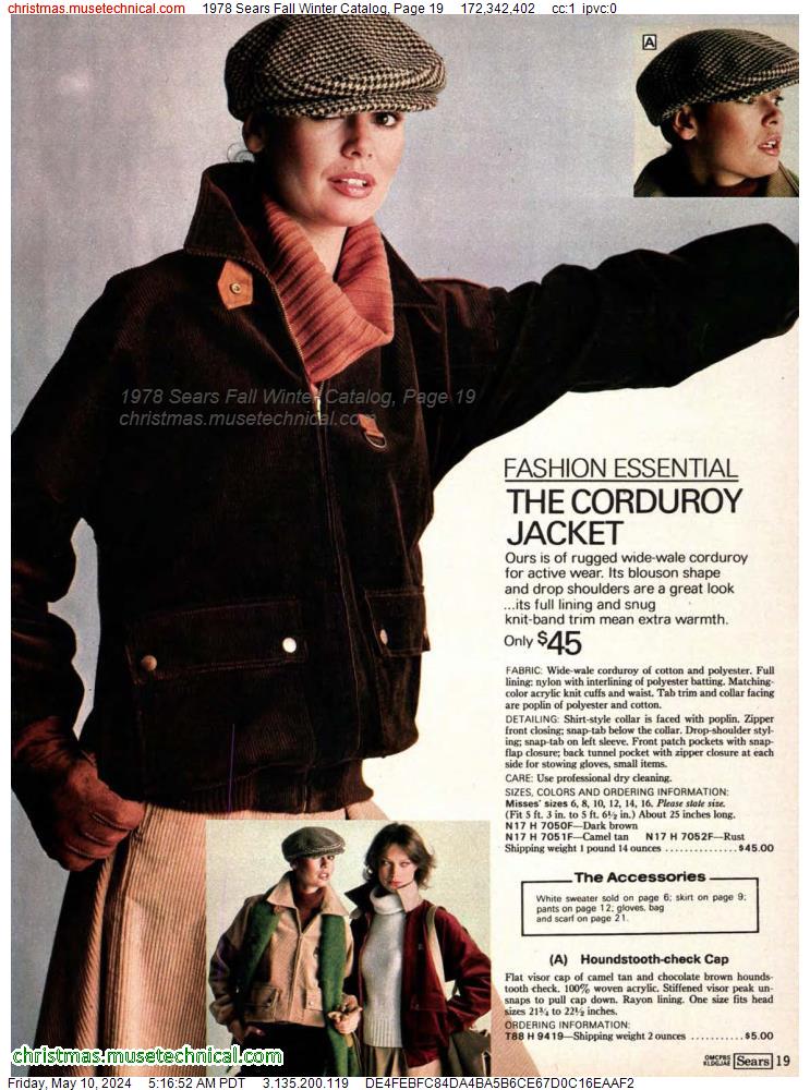 1978 Sears Fall Winter Catalog, Page 19