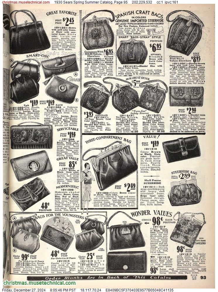 1930 Sears Spring Summer Catalog, Page 95