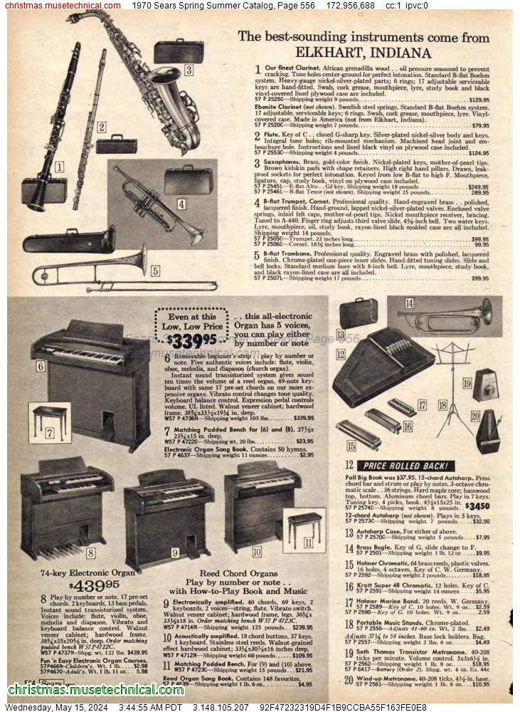 1970 Sears Spring Summer Catalog, Page 556