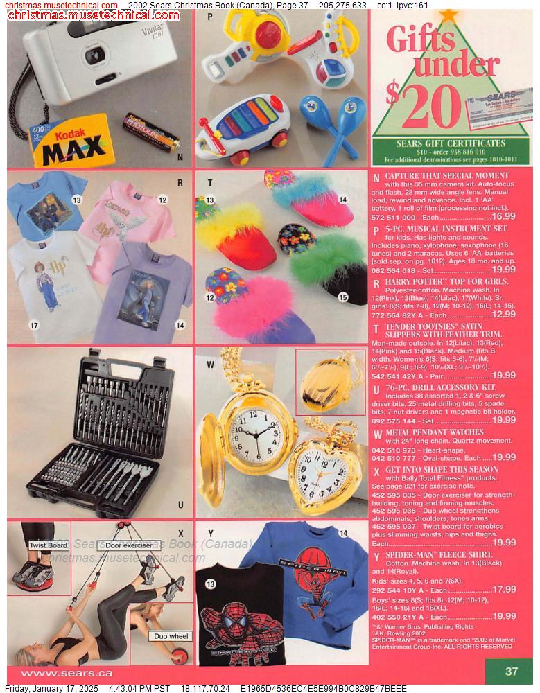 2002 Sears Christmas Book (Canada), Page 37