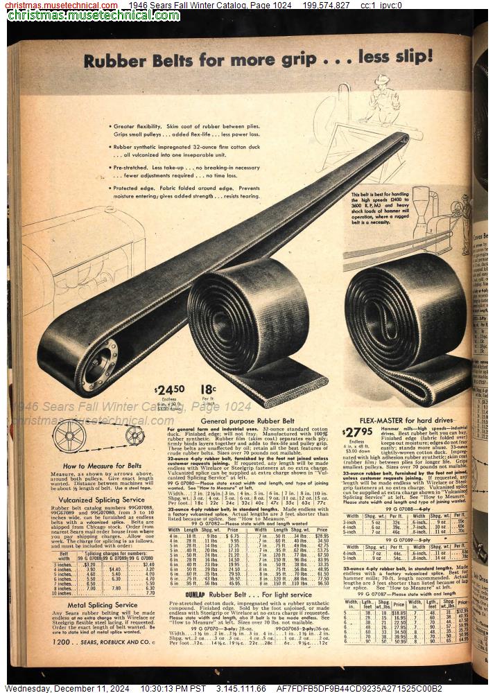 1946 Sears Fall Winter Catalog, Page 1024