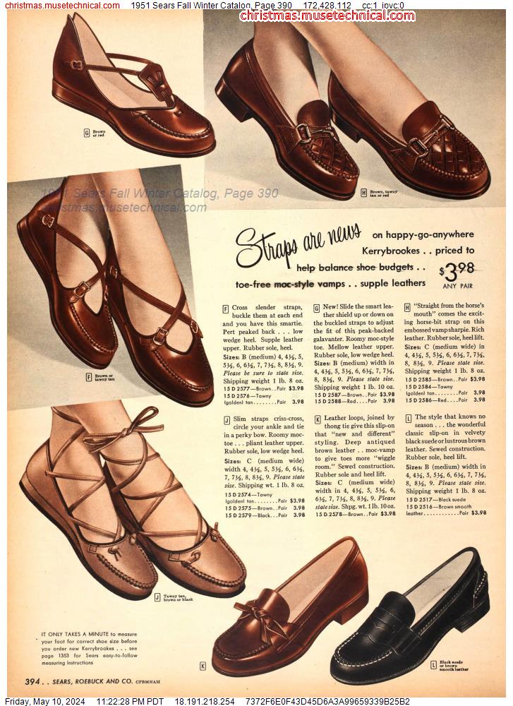 1951 Sears Fall Winter Catalog, Page 390