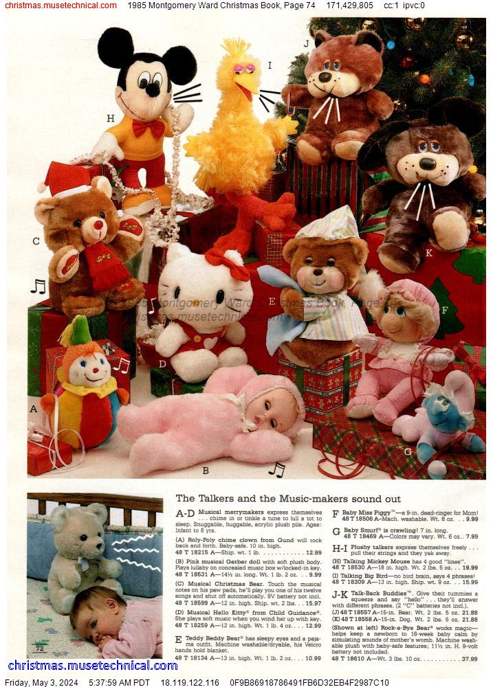 1985 Montgomery Ward Christmas Book, Page 74