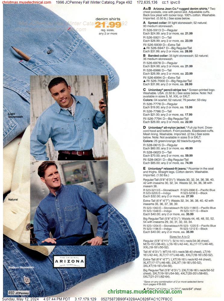 1996 JCPenney Fall Winter Catalog, Page 492