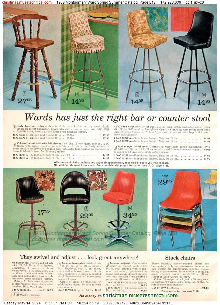 1968 Montgomery Ward Spring Summer Catalog, Page 518