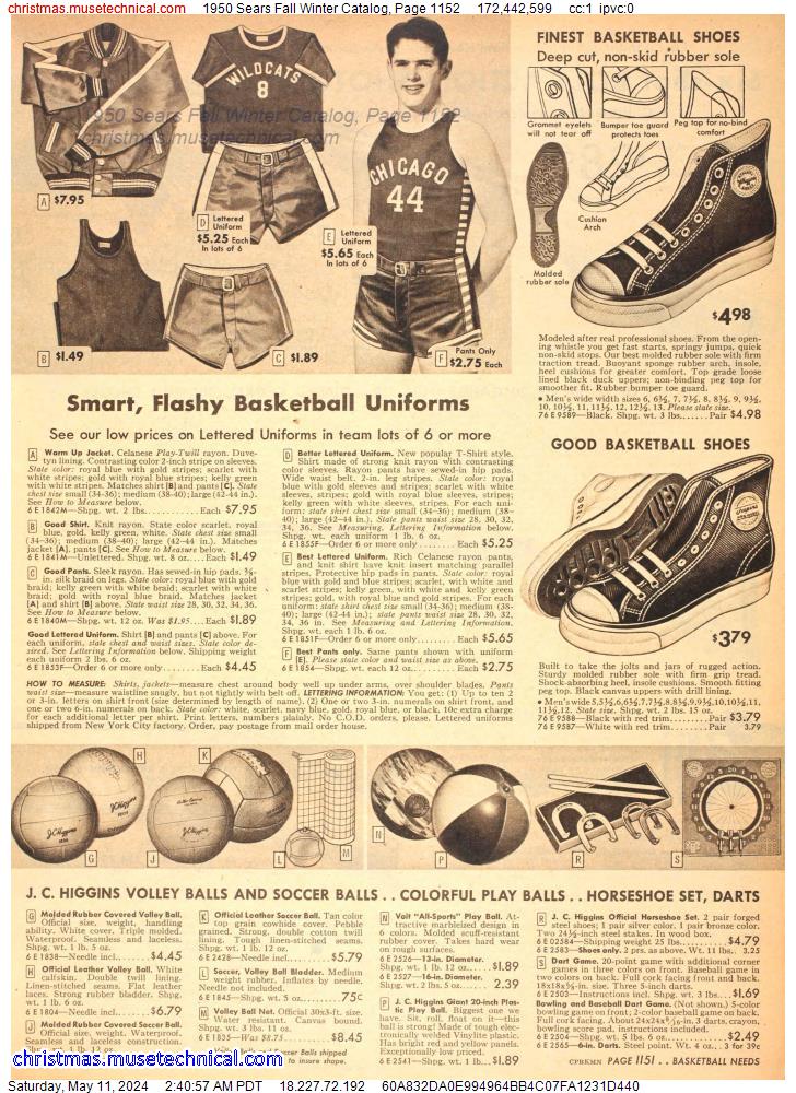 1950 Sears Fall Winter Catalog, Page 1152
