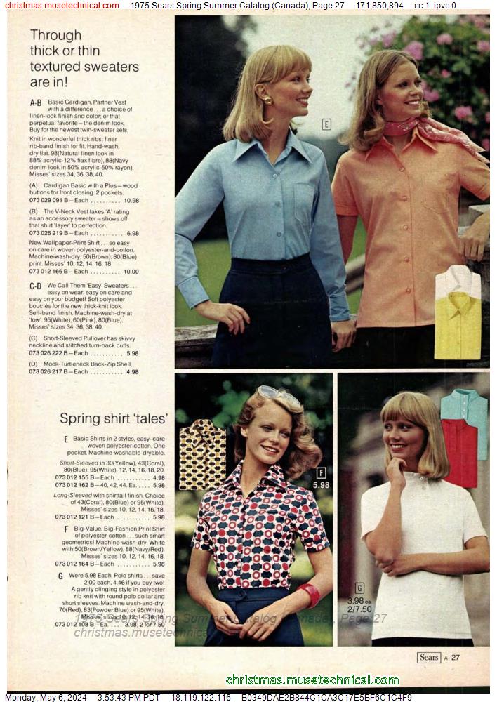 1975 Sears Spring Summer Catalog (Canada), Page 27