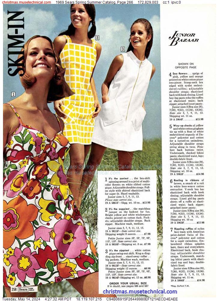 1969 Sears Spring Summer Catalog, Page 266