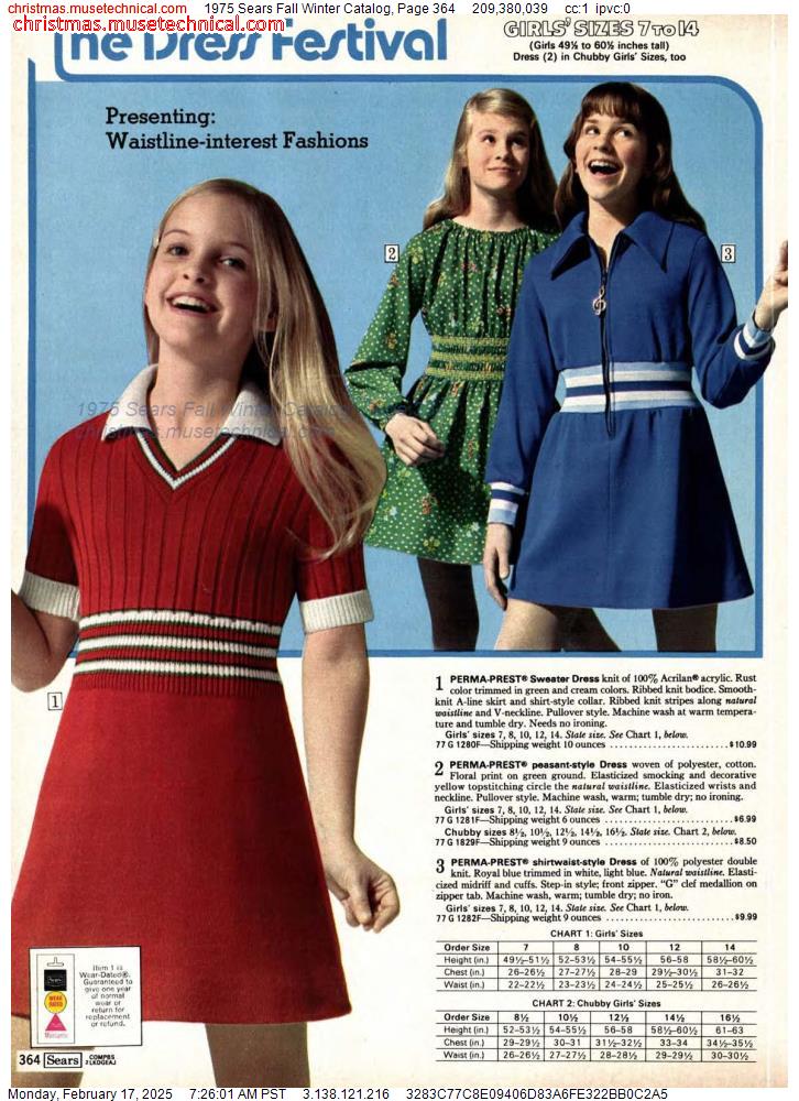 1975 Sears Fall Winter Catalog, Page 364