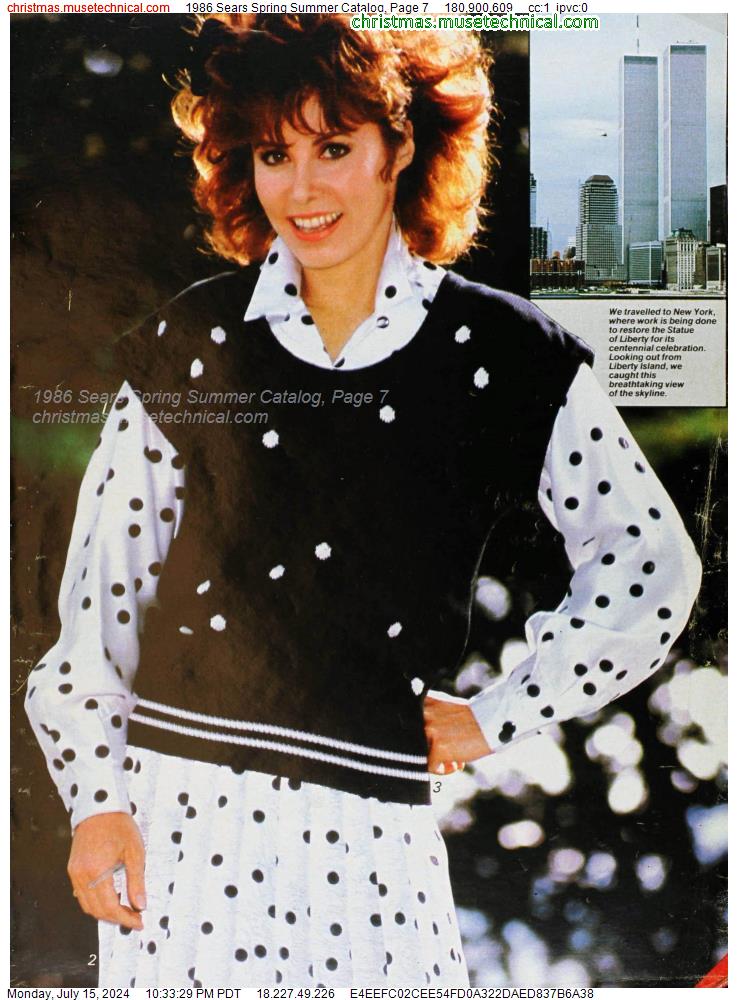 1986 Sears Spring Summer Catalog, Page 7