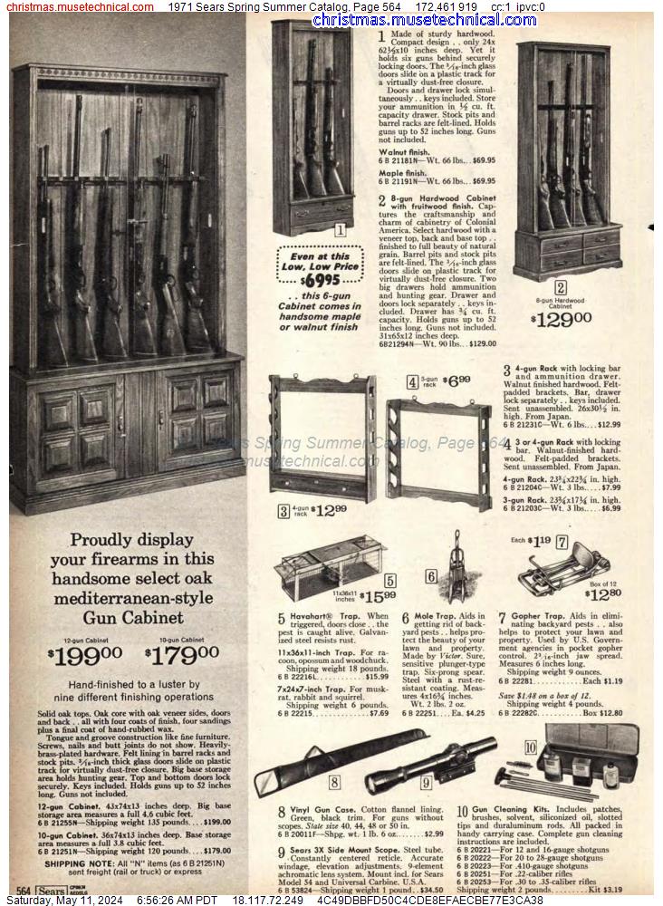 1971 Sears Spring Summer Catalog, Page 564