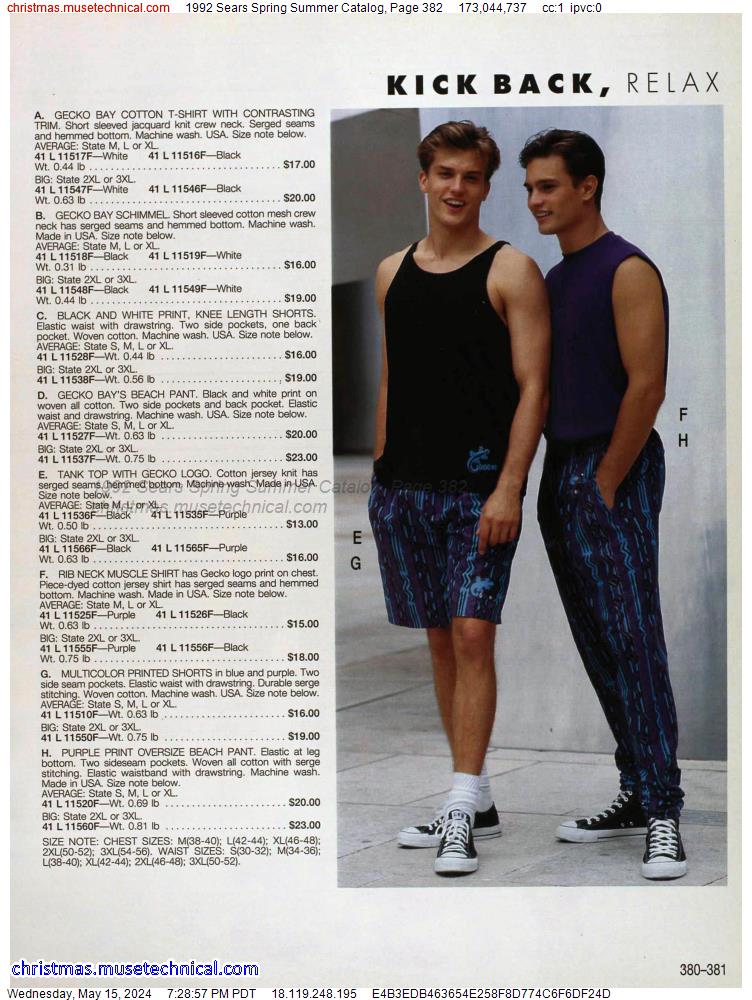 1992 Sears Spring Summer Catalog, Page 382