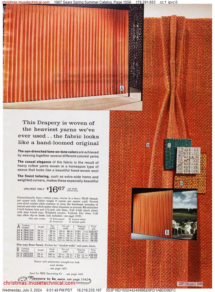 1967 Sears Spring Summer Catalog, Page 1556