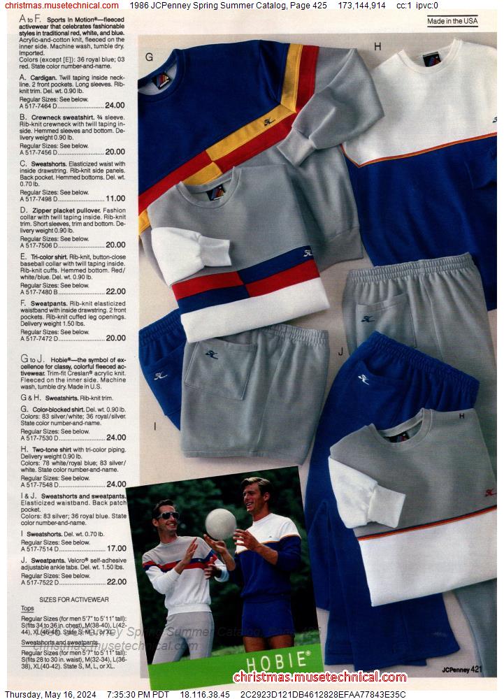 1986 JCPenney Spring Summer Catalog, Page 425