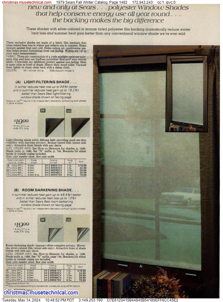 1979 Sears Fall Winter Catalog, Page 1482