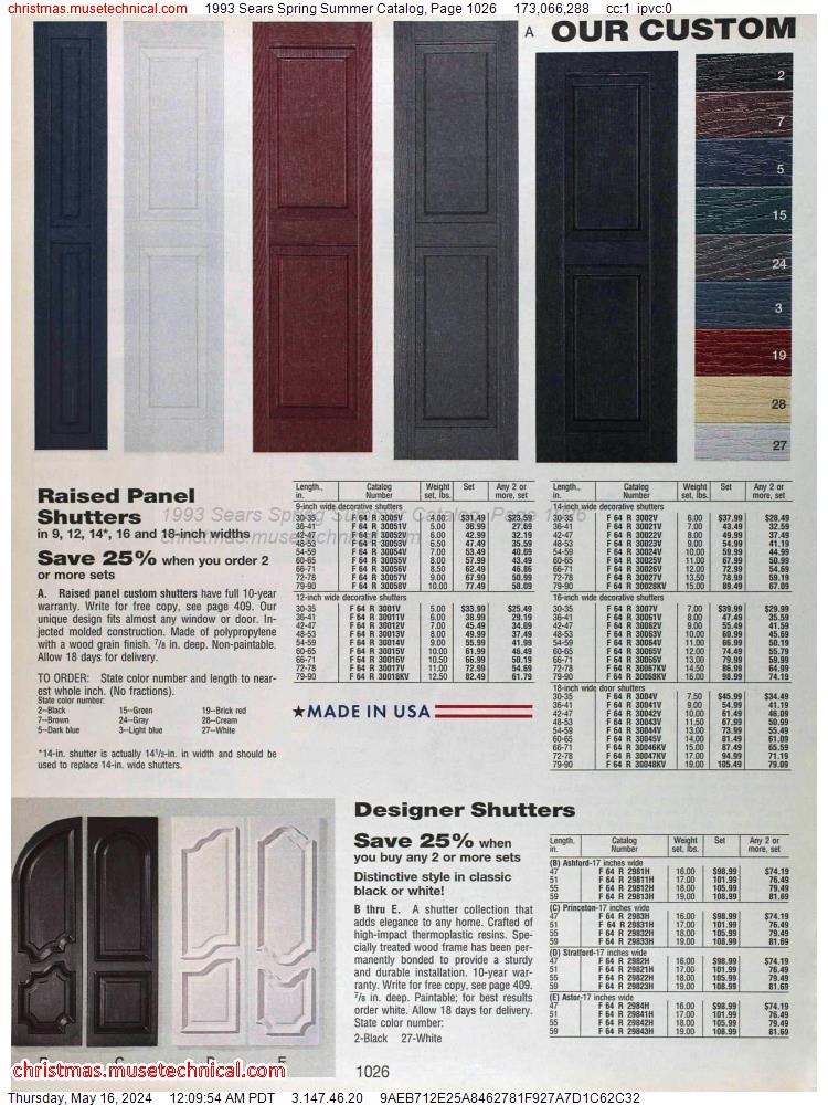1993 Sears Spring Summer Catalog, Page 1026