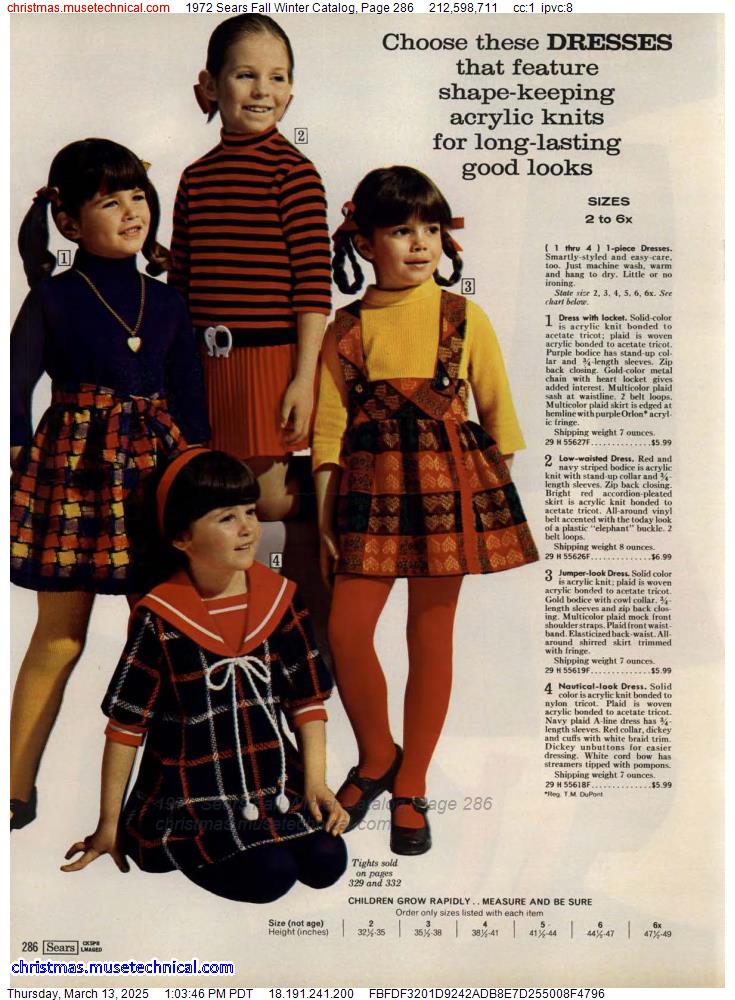 1972 Sears Fall Winter Catalog, Page 286