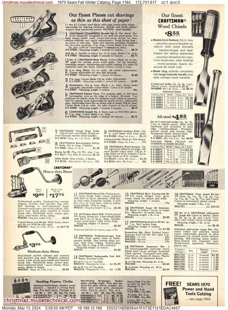 1970 Sears Fall Winter Catalog, Page 1164