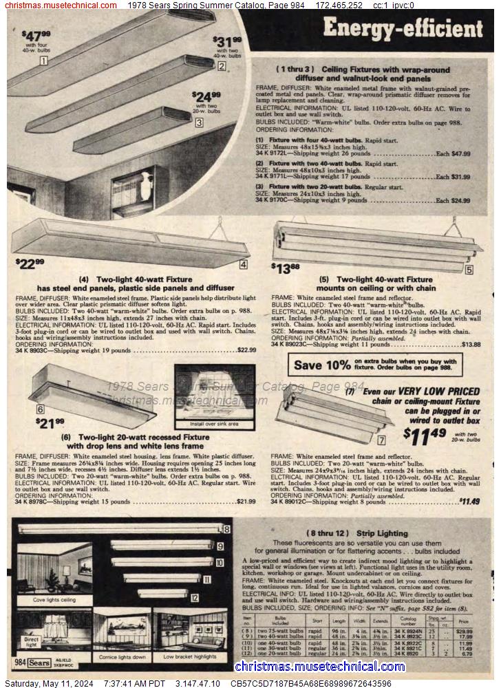 1978 Sears Spring Summer Catalog, Page 984
